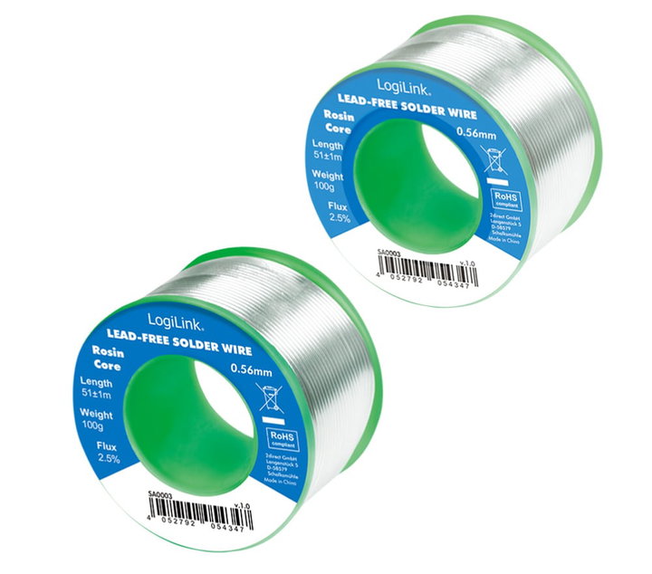 Lead-Free Solder Wire in Roll 0,56mm 100g - Logilink I-ST-10056LF