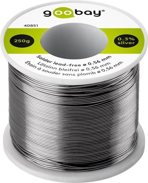 Stagno in Rotolo per Saldatura diam. 0,56 mm 250gr - Goobay I-ST-40851