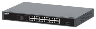 Gigabit Ethernet Switch 24 PoE+ ports 2 SFP slot 370W - Intellinet I-SWHUB 24GP2P