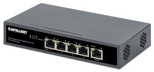 Gigabit switch with 5 ports with PoE Passthrough - Intellinet I-SWHUB 5GPLUS