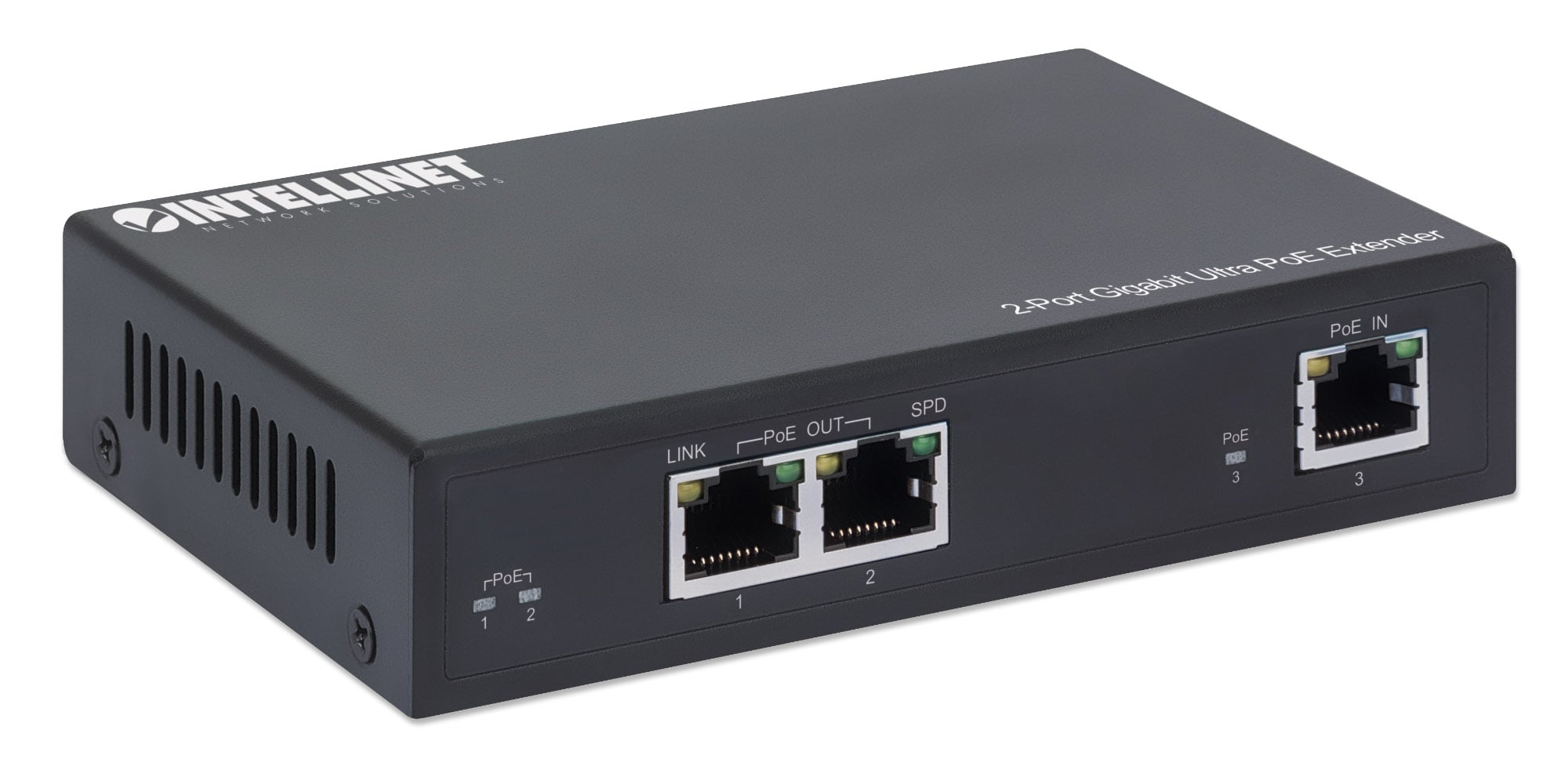 Ultra PoE Extender Gigabit 2 porte - Intellinet I-SWHUB 60W2POE