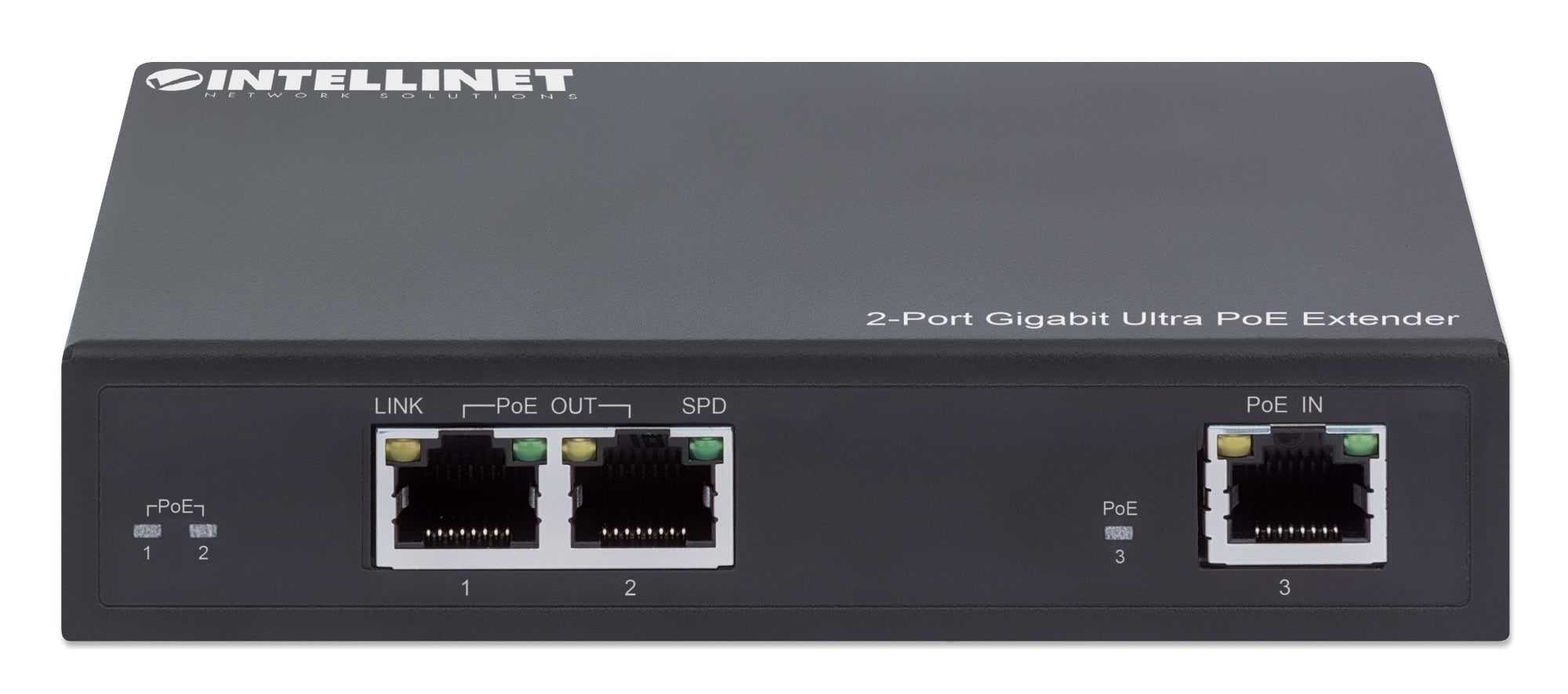 Ultra PoE Extender Gigabit 2 porte - Intellinet I-SWHUB 60W2POE