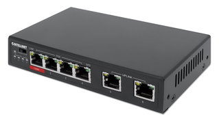 Fast Ethernet Switch a 6 porte con 4 porte PoE (1 x High-Power PoE) - Intellinet I-SWHUB 60W6POE