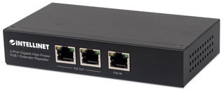 Ripetitore PoE+ extender ad alta potenza 2 porte Gigabit - Intellinet I-SWHUB 8000SI
