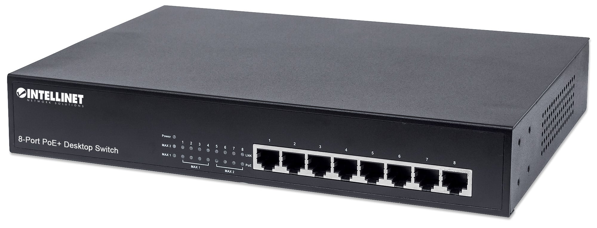 Switch PoE+ 8 Porte 10/100, Desktop / Rack - Intellinet I-SWHUB 88PLUS