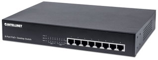 Switch PoE+ 8 Porte 10/100 Desktop/Rack - Intellinet I-SWHUB 88PLUS