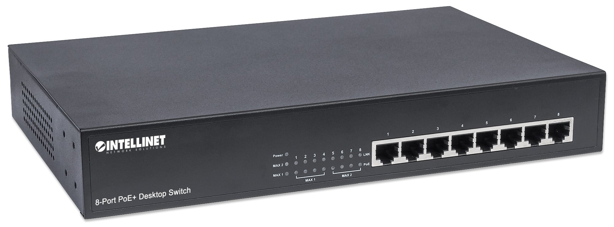 Switch PoE+ 8 Porte 10/100, Desktop / Rack - Intellinet I-SWHUB 88PLUS
