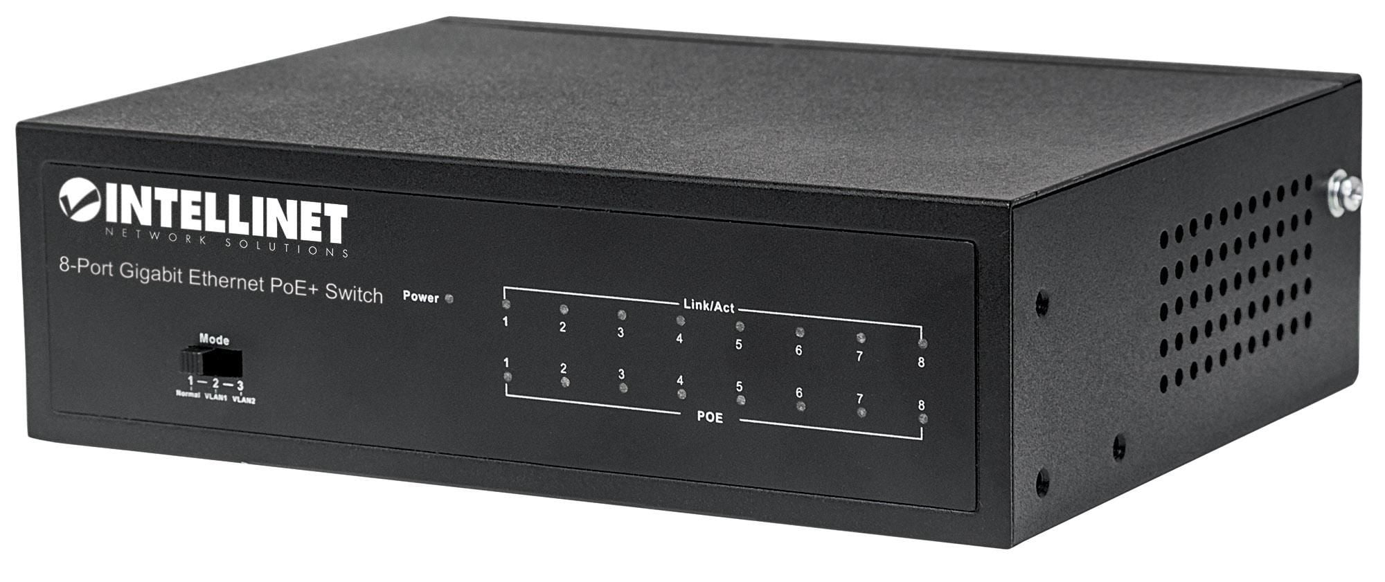 Switch Gigabit Ethernet 8 Porte PoE+ - Intellinet I-SWHUB 8GP4