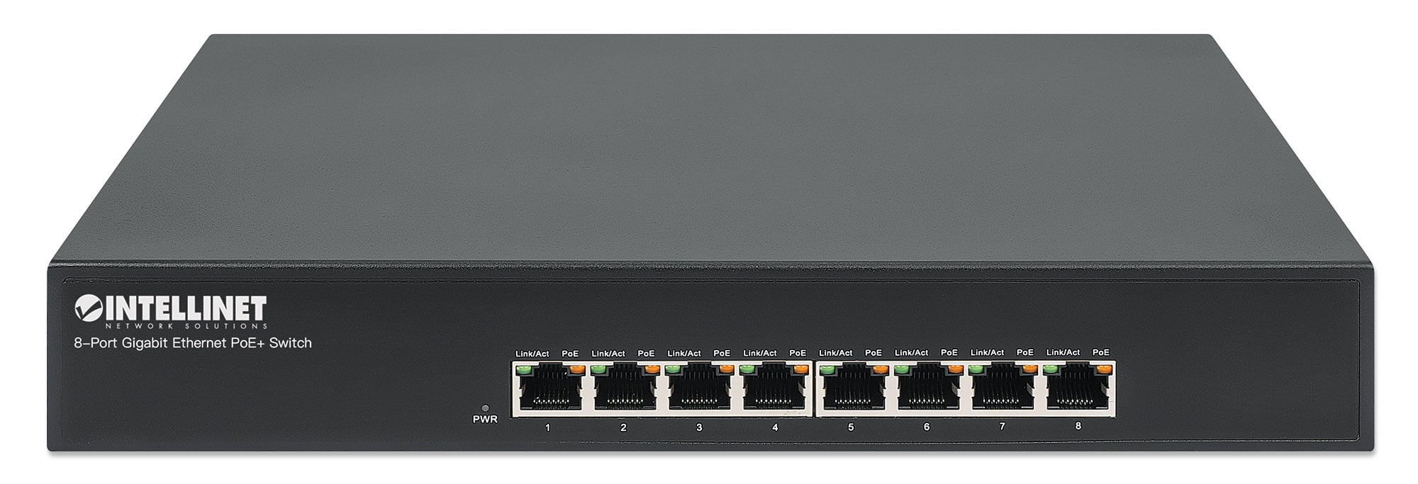 Switch 8 porte Gigabit PoE+ - Intellinet I-SWHUB 8GPE