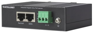 Iniettore Industriale per Guida DIN Gigabit Ultra PoE 60W - Intellinet I-SWHUB IND-POE60W