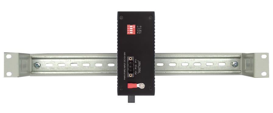 Media Converter Industriale Fast Ethernet 100Base-FX SC - Intellinet I-SWHUB IND-SC100