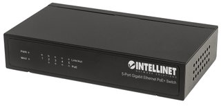 Switch PoE+ 5 porte Gigabit Ethernet 60W - Intellinet I-SWHUB POE-228