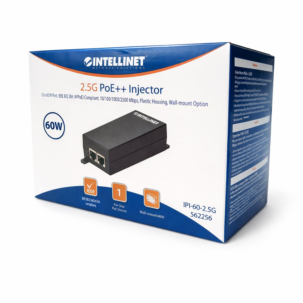 Iniettore 2.5G PoE++ - Intellinet I-SWHUB POE-256