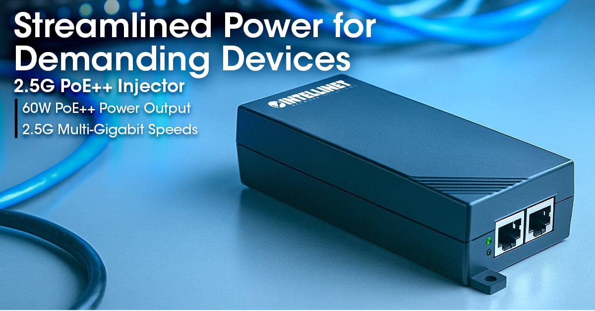 Iniettore 2.5G PoE++ - Intellinet I-SWHUB POE-256