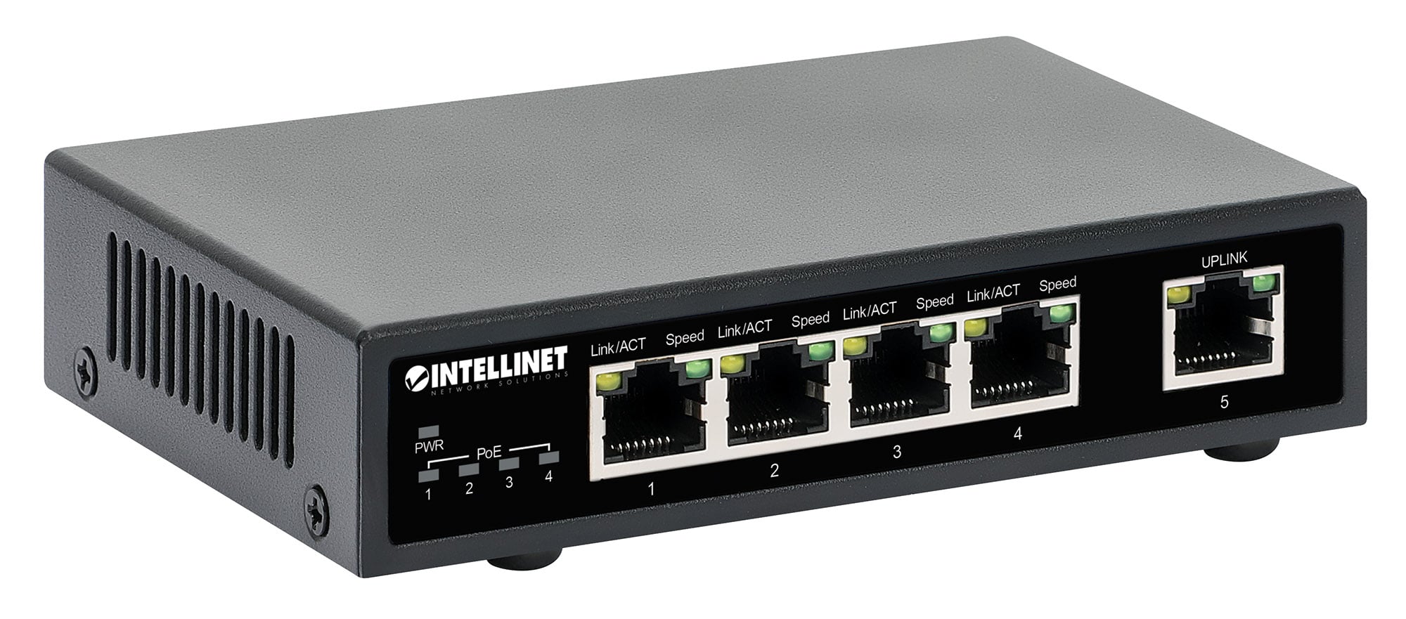 Ethernet Switch Gigabit PoE+ 5 porte - Intellinet I-SWHUB POE-839