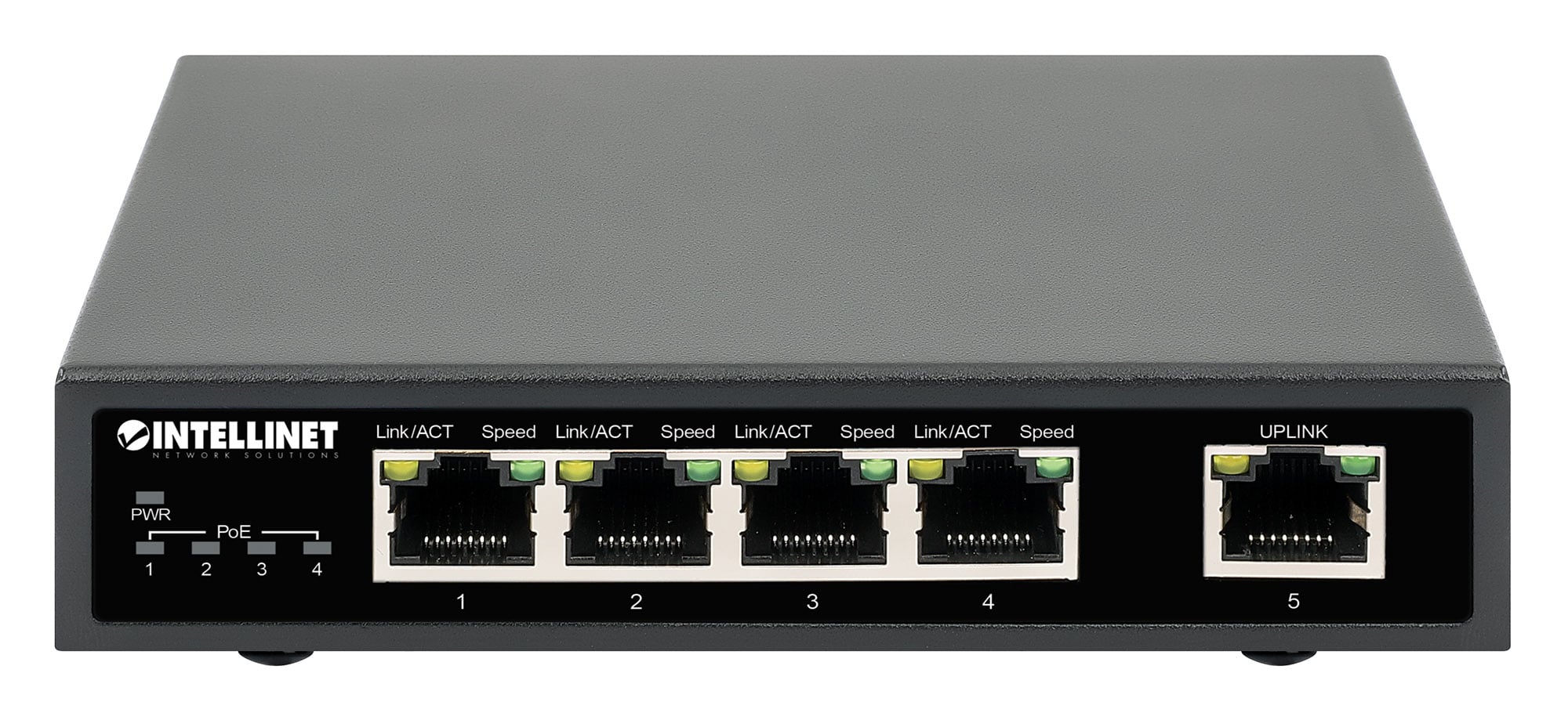 Ethernet Switch Gigabit PoE+ 5 porte - Intellinet I-SWHUB POE-839