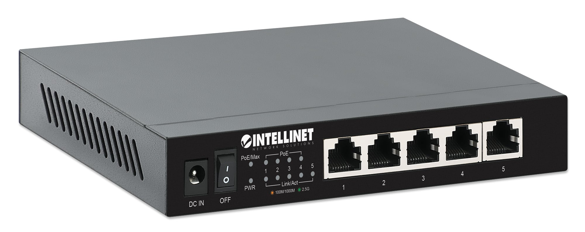 Ethernet Switch POE+ 5 Porte 2.5G - Intellinet I-SWHUB POE-921