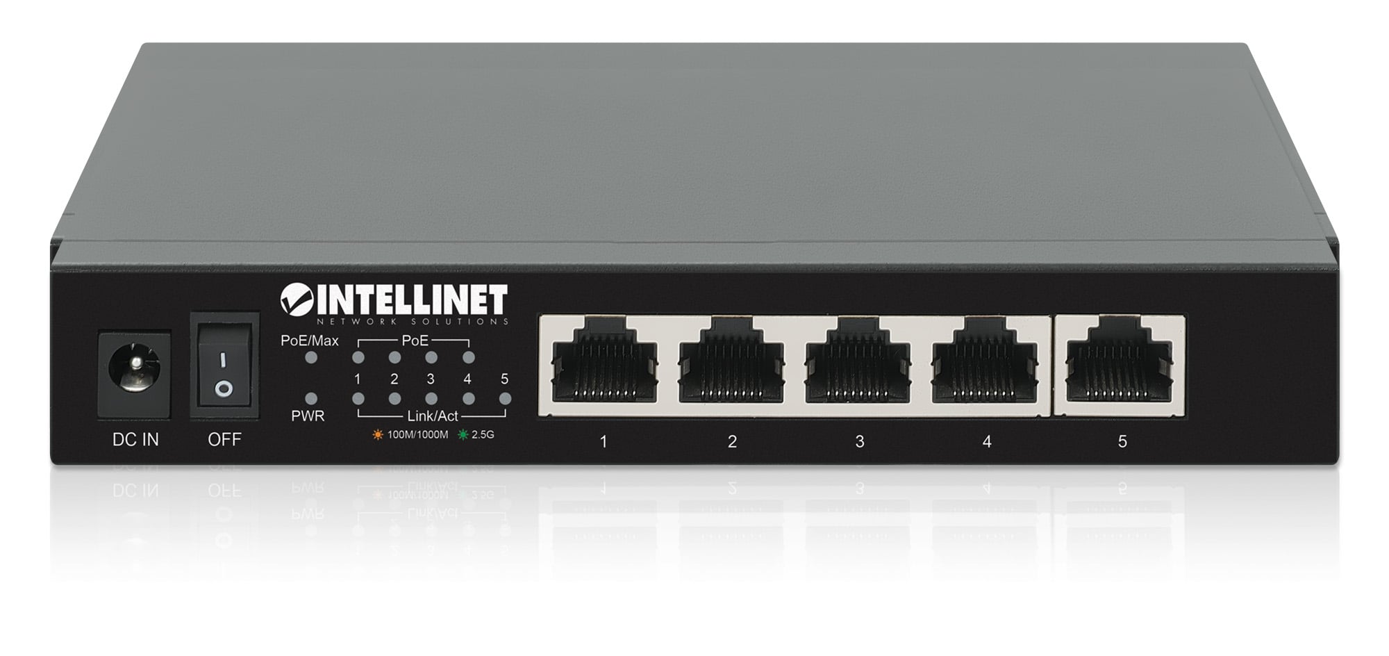 Ethernet Switch POE+ 5 Porte 2.5G - Intellinet I-SWHUB POE-921