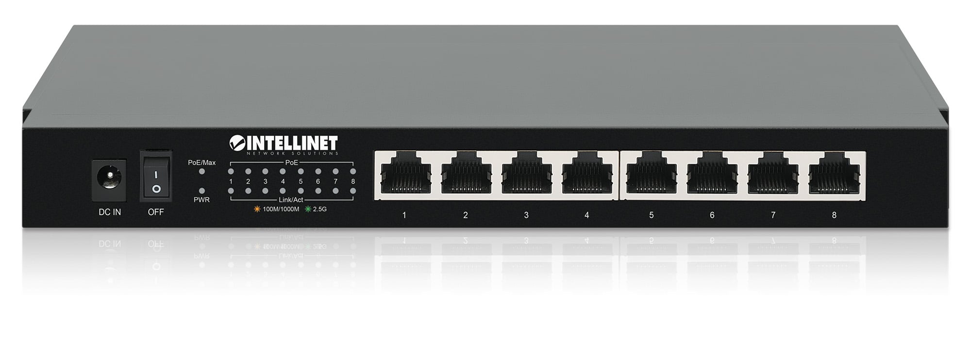 Ethernet Switch POE+ 8 Porte 2.5G - Intellinet I-SWHUB POE-938