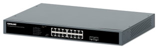 Gigabit Ethernet Switch PoE+ 16 ports with 2 SFP ports - Intellinet I-SWHUB POE-983