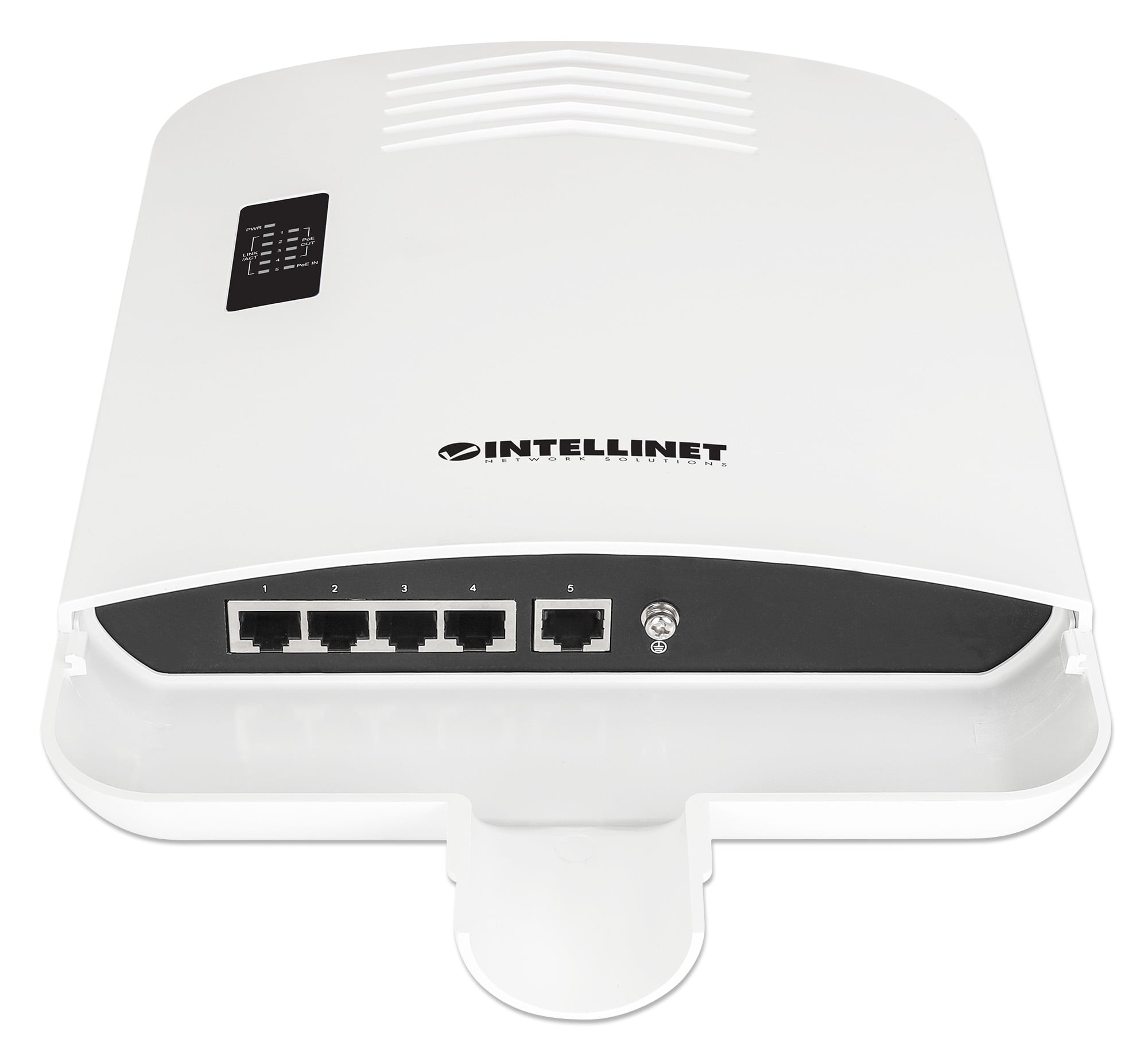Switch Gigabit 5 porte PoE Passante / Extender 4 porte PoE+ per Esterno - Intellinet I-SWHUB POE-OUT220