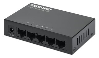 Ethernet Switch Hub 10/100Mbps 5 Port Metal Desktop - Intellinet I-SWHUB-050ME