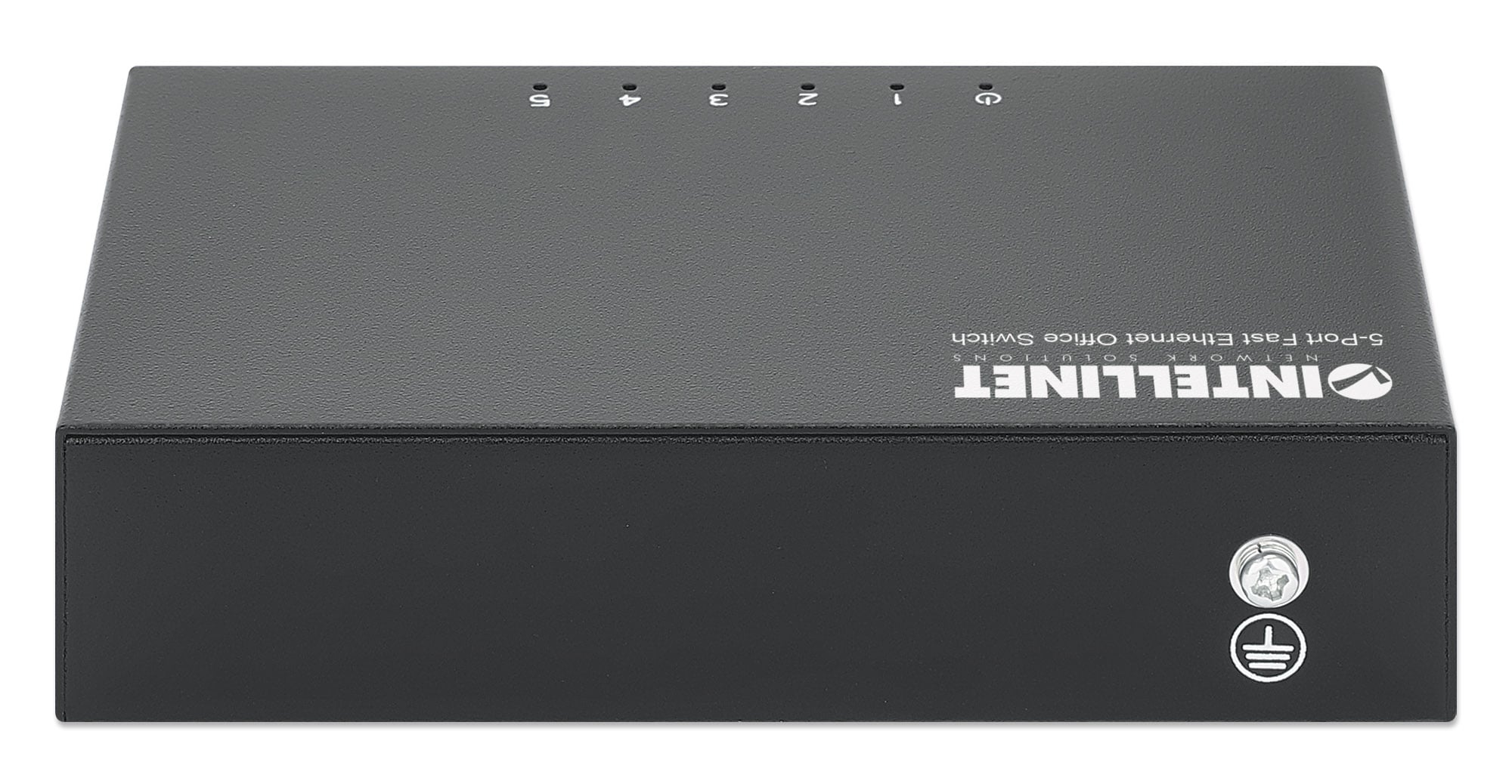 Switch Hub ethernet 10/100Mbps 5 porte desktop in metallo - Intellinet I-SWHUB-050ME