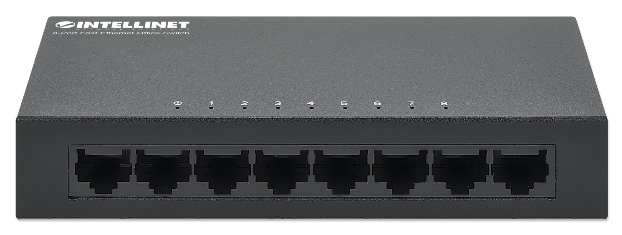 Switch Hub Ethernet 10/100Mbps 8 Porte Desktop in Metallo - Intellinet I-SWHUB-080ME
