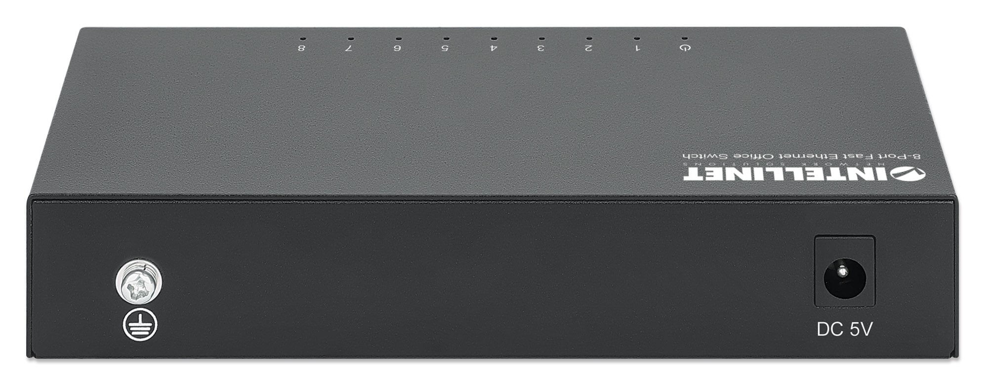 Switch Hub Ethernet 10/100Mbps 8 Porte Desktop in Metallo - Intellinet I-SWHUB-080ME
