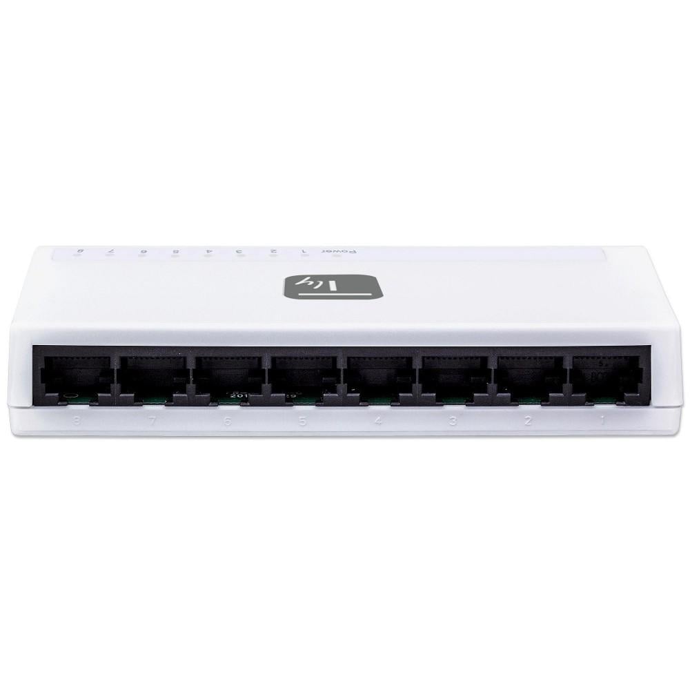Switch Hub 10/100 Mbps Fast Ethernet 8 Porte - Techly I-SWHUB-080TY