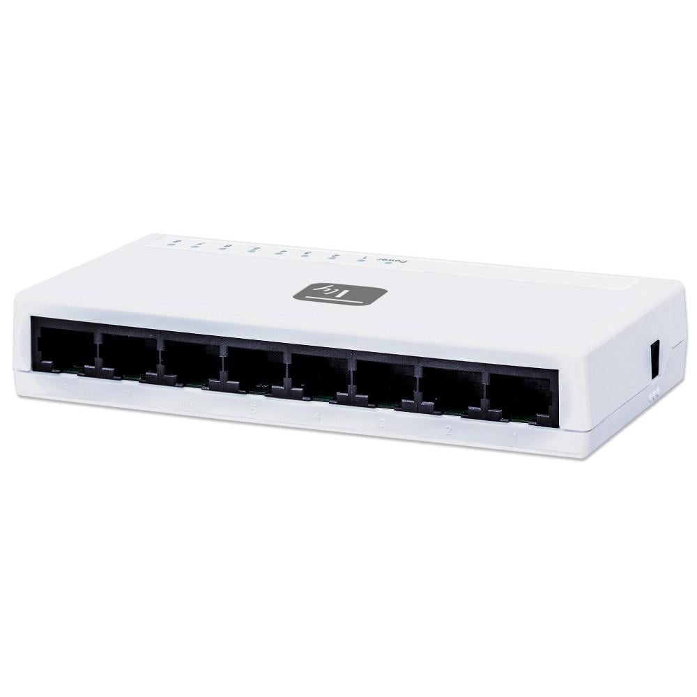 Switch Hub 10/100 Mbps Fast Ethernet 8 Porte - Techly I-SWHUB-080TY