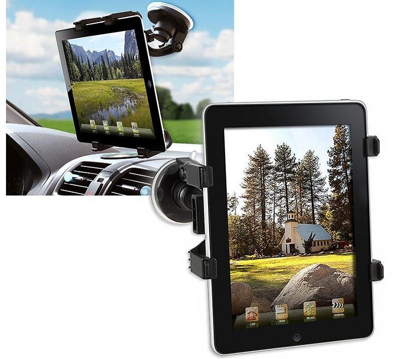 Supporto Universale da Auto con Ventosa per Tablet 7-10.1'' - Techly I-TABLET-VENT