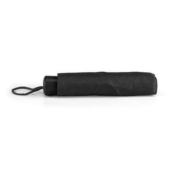 Folding Umbrella Black with Techly Logo - Techly I-TLY-OMBB