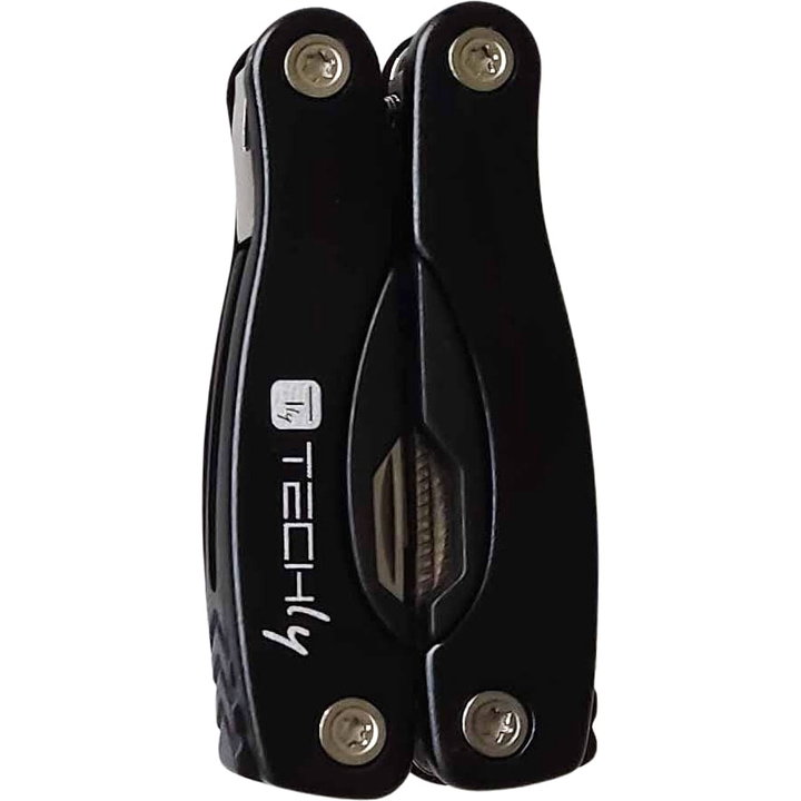 Mini multi-purpose pliers steel and aluminum with black case - Techly I-TLY-PINZA
