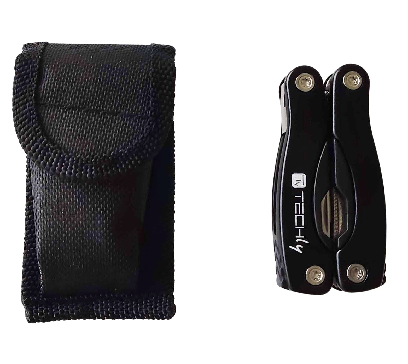 Mini Multipurpose Pliers in Stainless Steel and Aluminium with Case - Techly I-TLY-PINZA