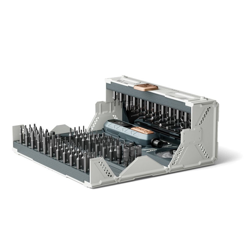 Set attrezzi 180 pezzi in 1 Cacciavite, Bussole e Punte - Techly NP I-TOOL-180