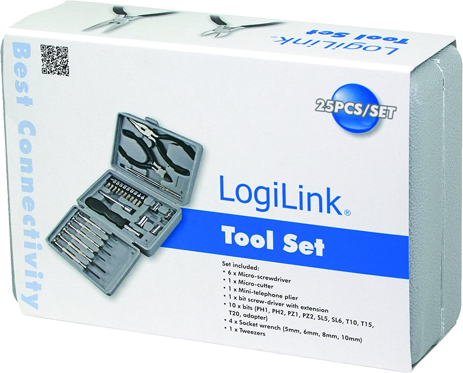 Mini Valigetta Set di Strumenti Universali da 25 pezzi - Logilink I-TOOL-25
