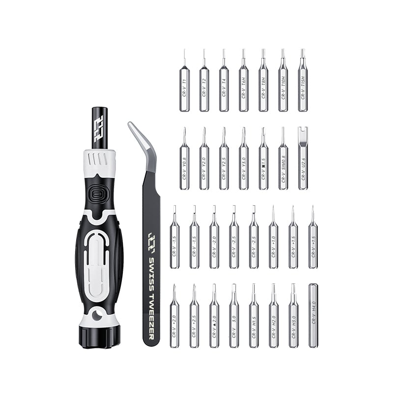 Set 32 Pezzi Cacciavite e Punte di Precisione - Techly NP I-TOOL-32TY