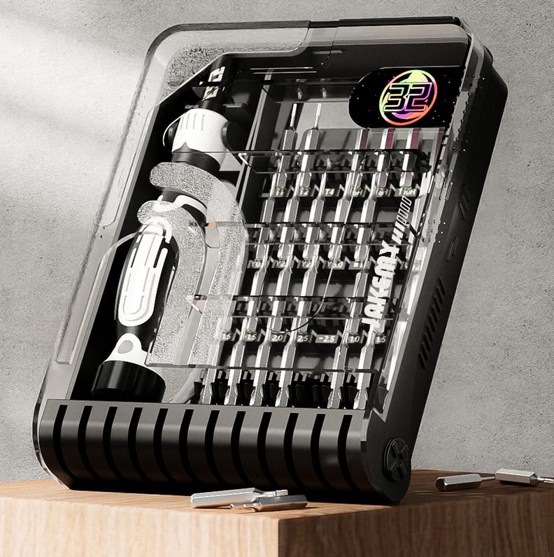 Set 32 Pezzi Cacciavite e Punte di Precisione - Techly NP I-TOOL-32TY