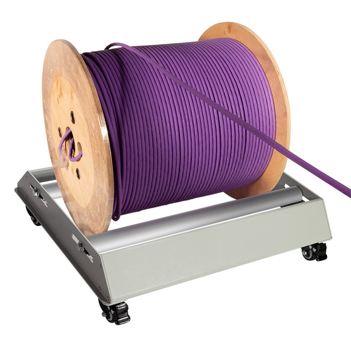 Rullo Avvolgicavo Professionale con Ruote e Freno - Logilink I-TOOL-CABDRUM-PRO