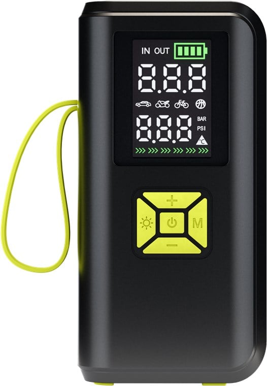 Compressore d'aria Portatile a Batteria Ricaricabile e Display a LED - Goobay I-TOOL-COMPRESSOR