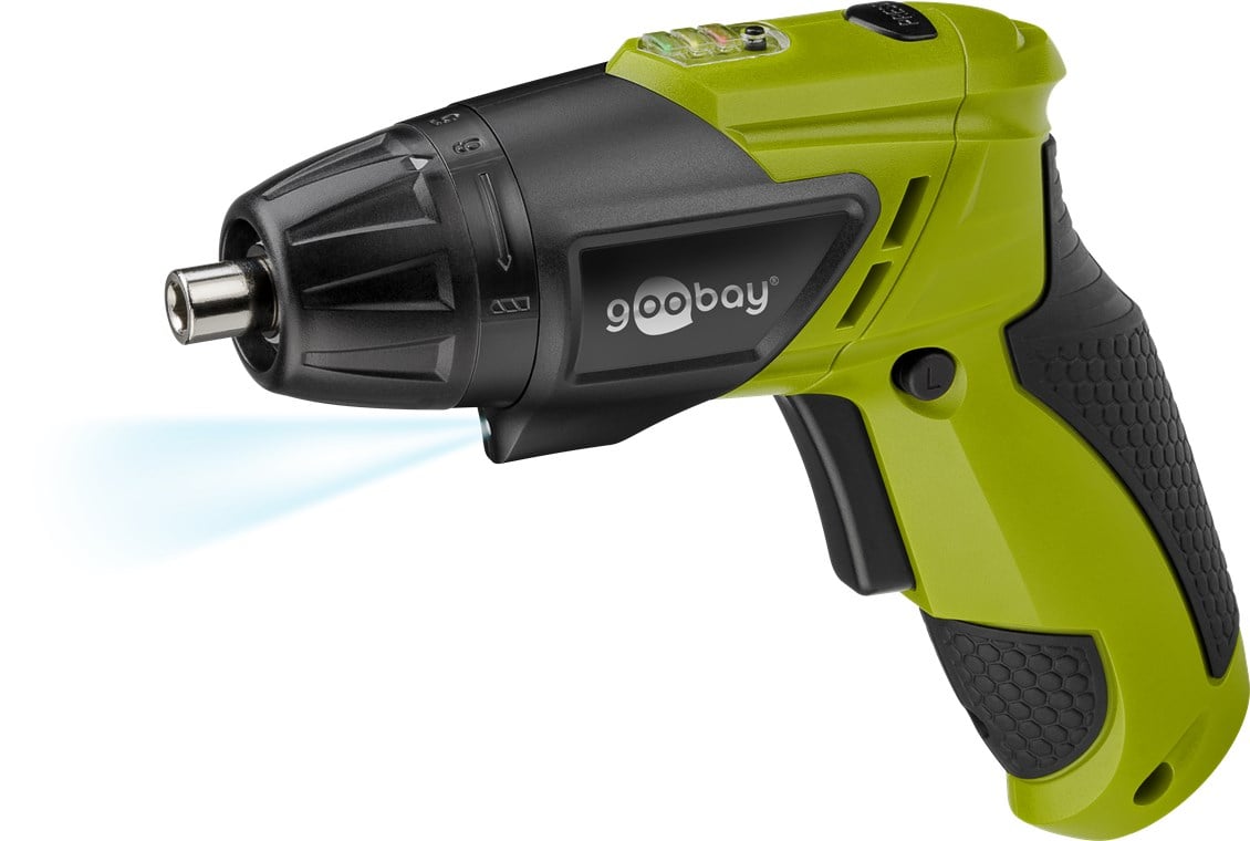 Trapano Professionale Avvitatore a Batteria 3,6V con Luce LED - Goobay I-TOOL-DRILL36