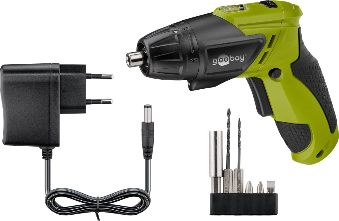 Trapano Professionale Avvitatore a Batteria 3,6V con Luce LED - Goobay I-TOOL-DRILL36