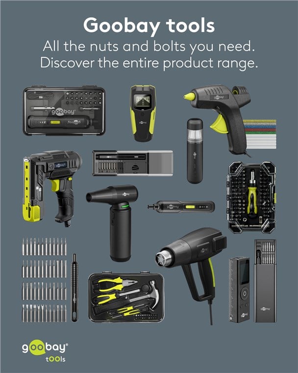 Set Cacciavite Elettrico con 20 Punte di Precisione - Goobay I-TOOL-ES20