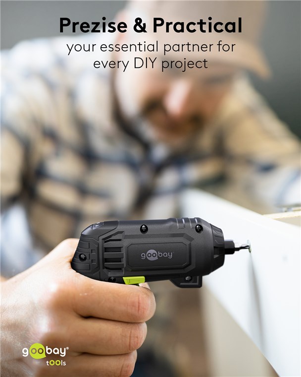 Set 31 Pezzi Mini Avvitatore a Batteria con Punte di Precisione - Goobay I-TOOL-ES31