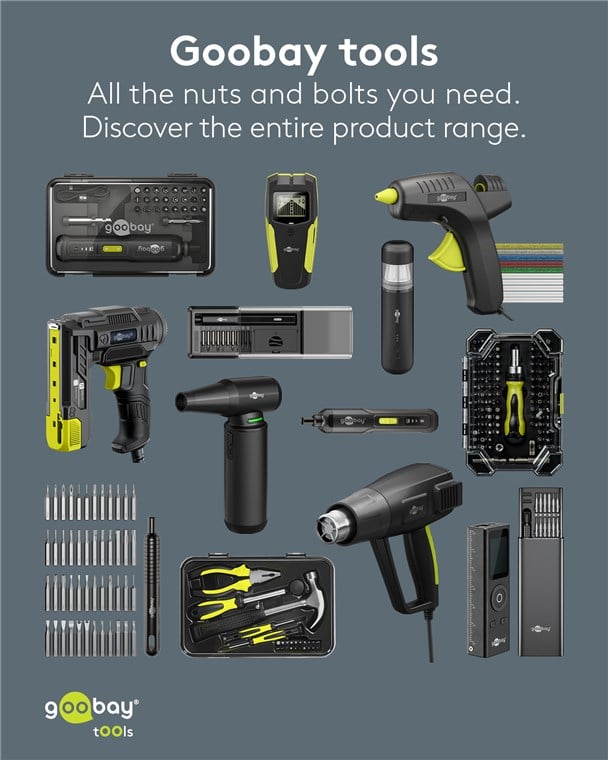 Set 31 Pezzi Mini Avvitatore a Batteria con Punte di Precisione - Goobay I-TOOL-ES31