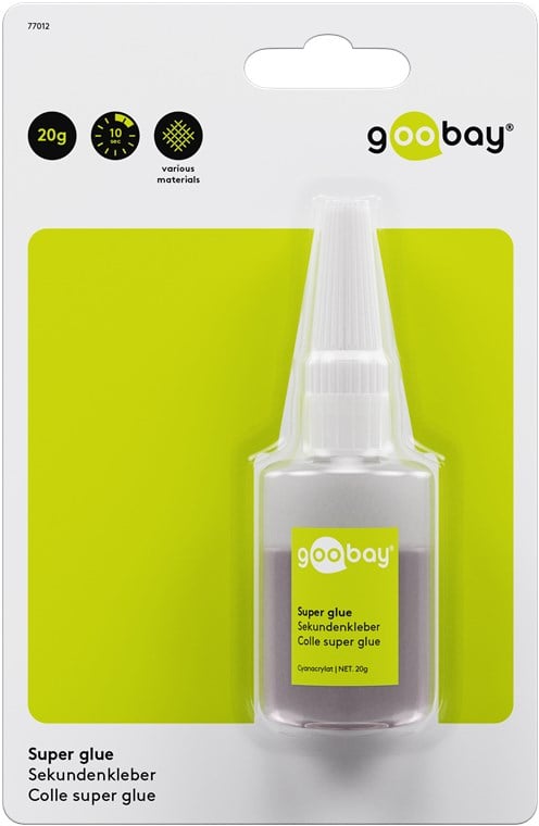 Super Colla Universale a Presa Rapida Boccetta 20g - Goobay I-TOOL-S20