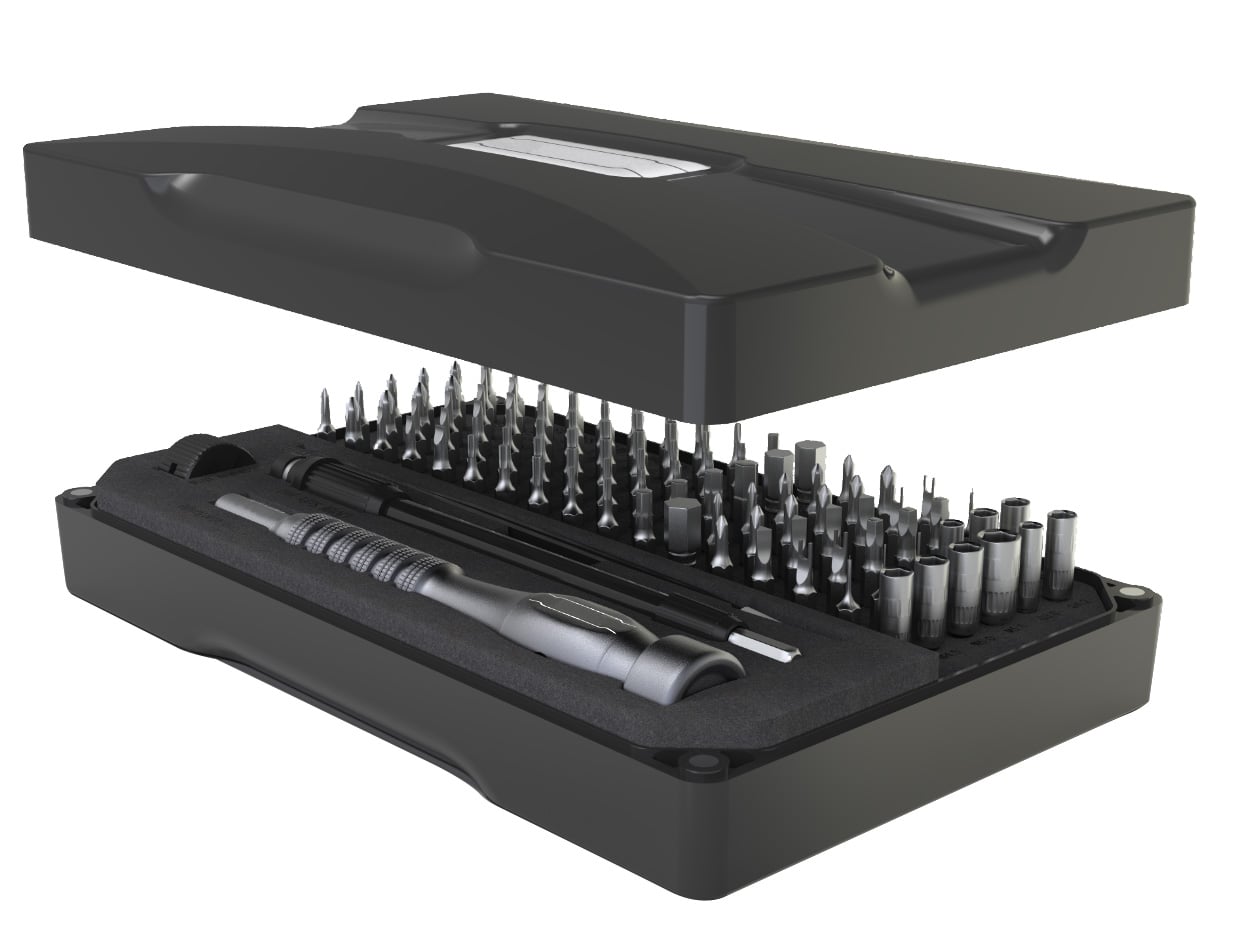 Set 106 pezzi Cacciavite Bussole e Punte Professionali - Techly NP I-TOOL-SC106