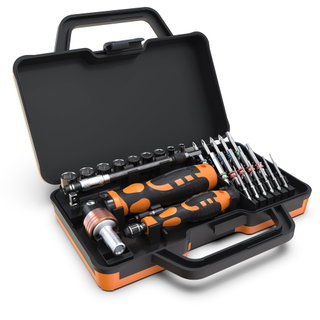 Kit Valigetta 31 pezzi in 1 Cacciaviti Bussole e Punte Professionali - Techly NP I-TOOL-SC31