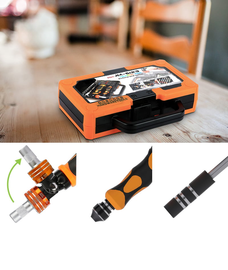 Kit Valigetta 31 pezzi in 1 Cacciaviti Bussole e Punte Professionali - Techly NP I-TOOL-SC31